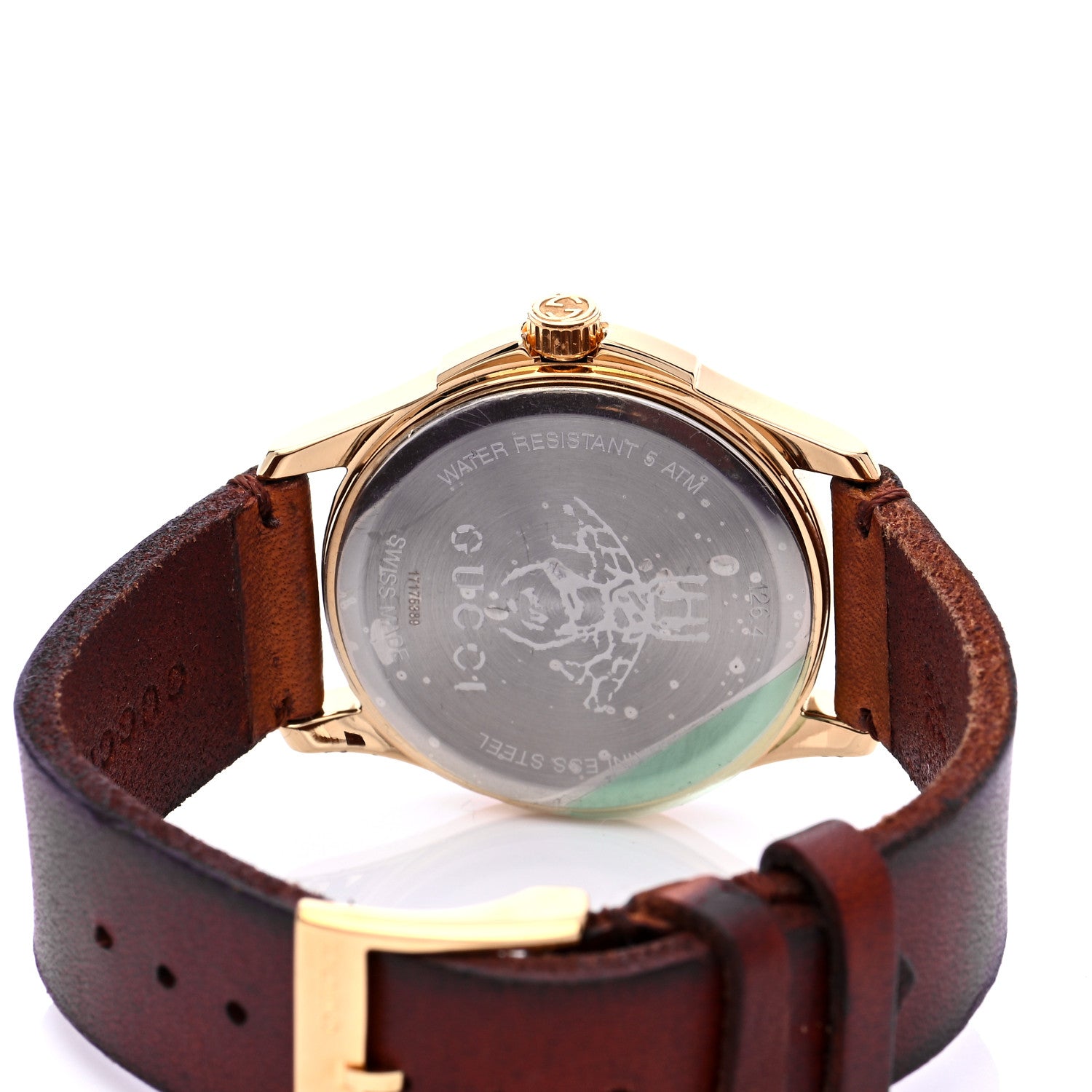 Gucci Stainless Steel Calfskin 38mm Le Marche Des Merveilles Snake Quartz Watch 4 of 8