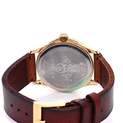 Gucci Stainless Steel Calfskin 38mm Le Marche Des Merveilles Snake Quartz Watch 4 of 8
