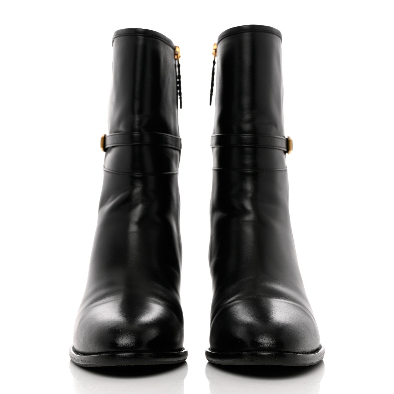 Gucci Nappa Charlotte Ankle Boots 41 Black 2 of 11