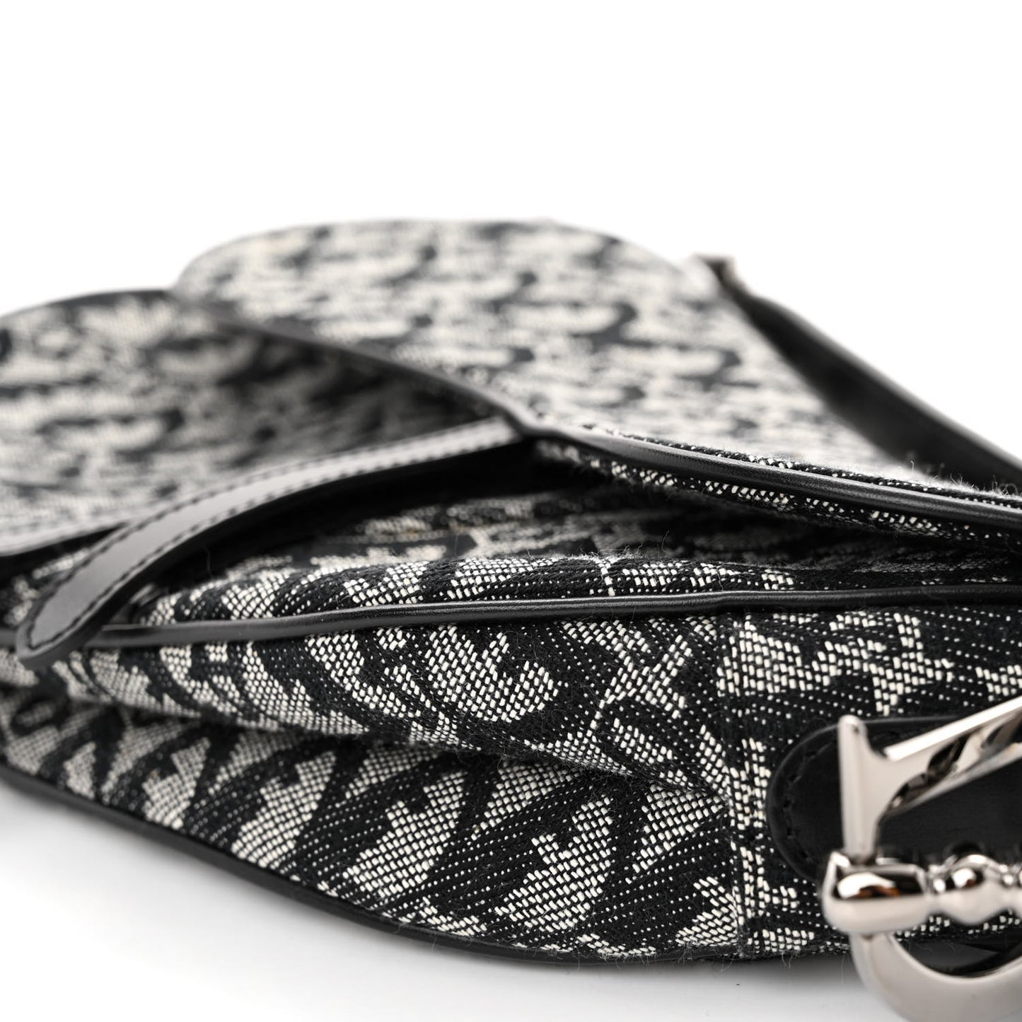 Monogram Saddle Bag Black