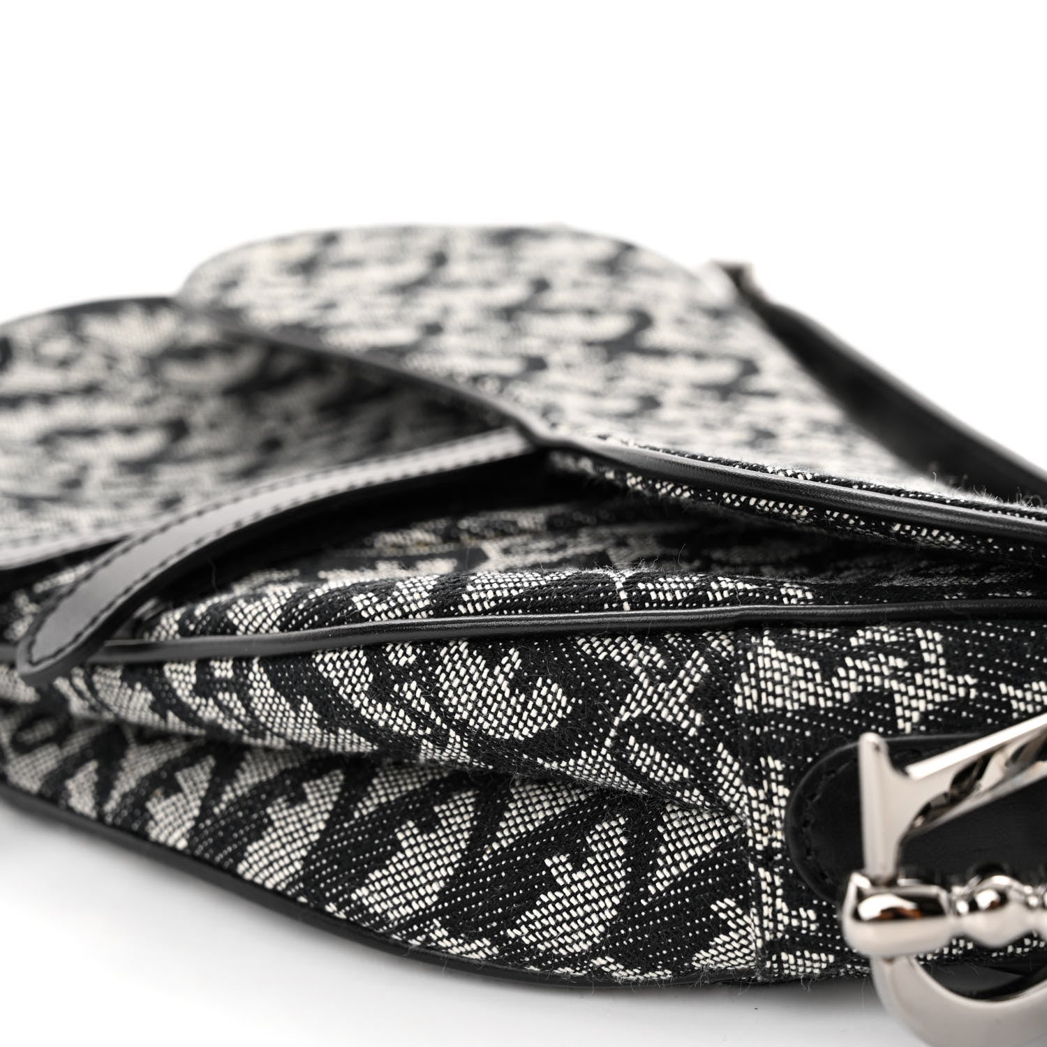 Christian Dior Monogram Saddle Bag Black 9 of 9