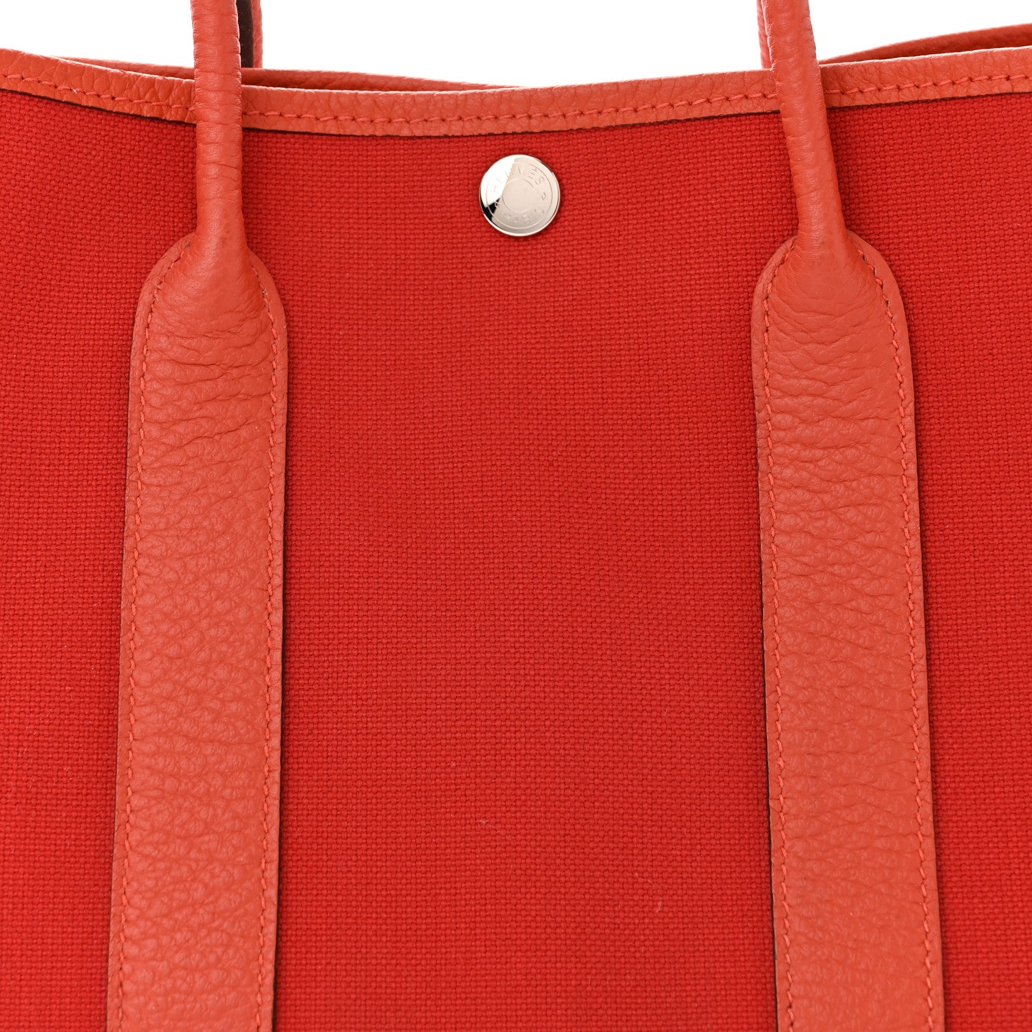 Hermes Toile Officier Negonda Garden Party 30 TPM Rouge Tomate Capucine 8 of 10
