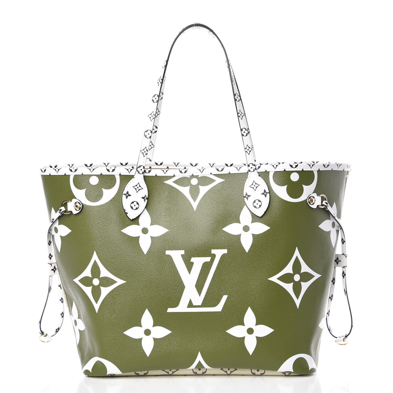 Louis Vuitton Monogram Giant Neverfull MM Kaki 3 of 12