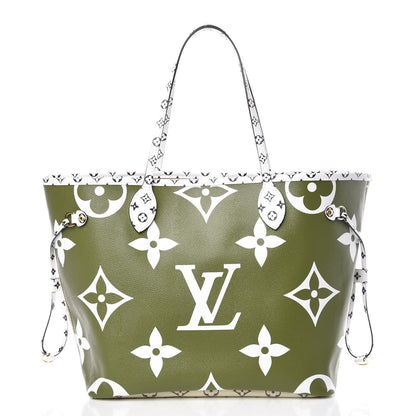 Louis Vuitton Monogram Giant Neverfull MM Kaki 3 of 12