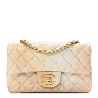 Chanel Metallic Goatskin Quilted Mini Rectangular Flap Gold 1 of 11
