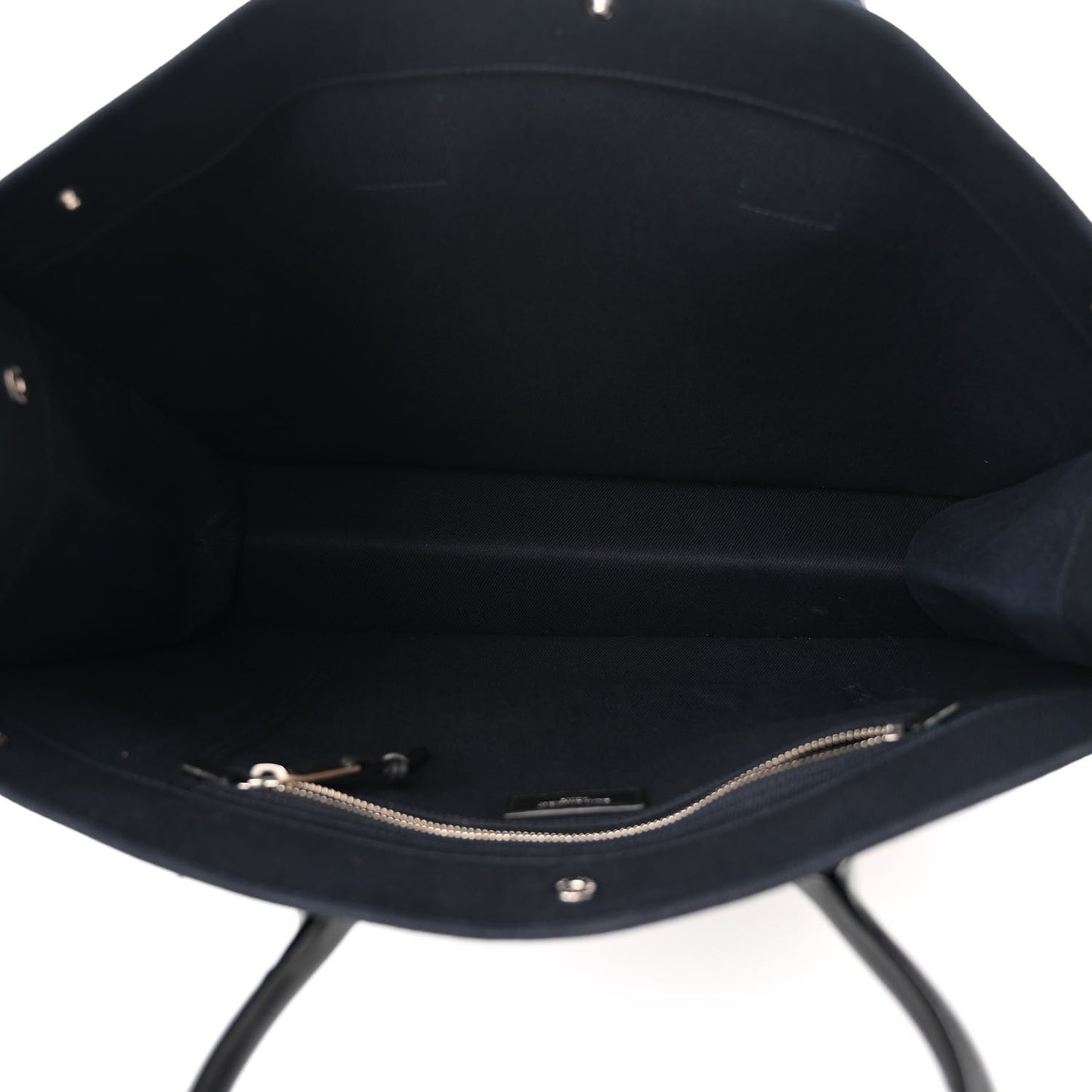 Linen Calfskin Rive Gauche Tote Navy