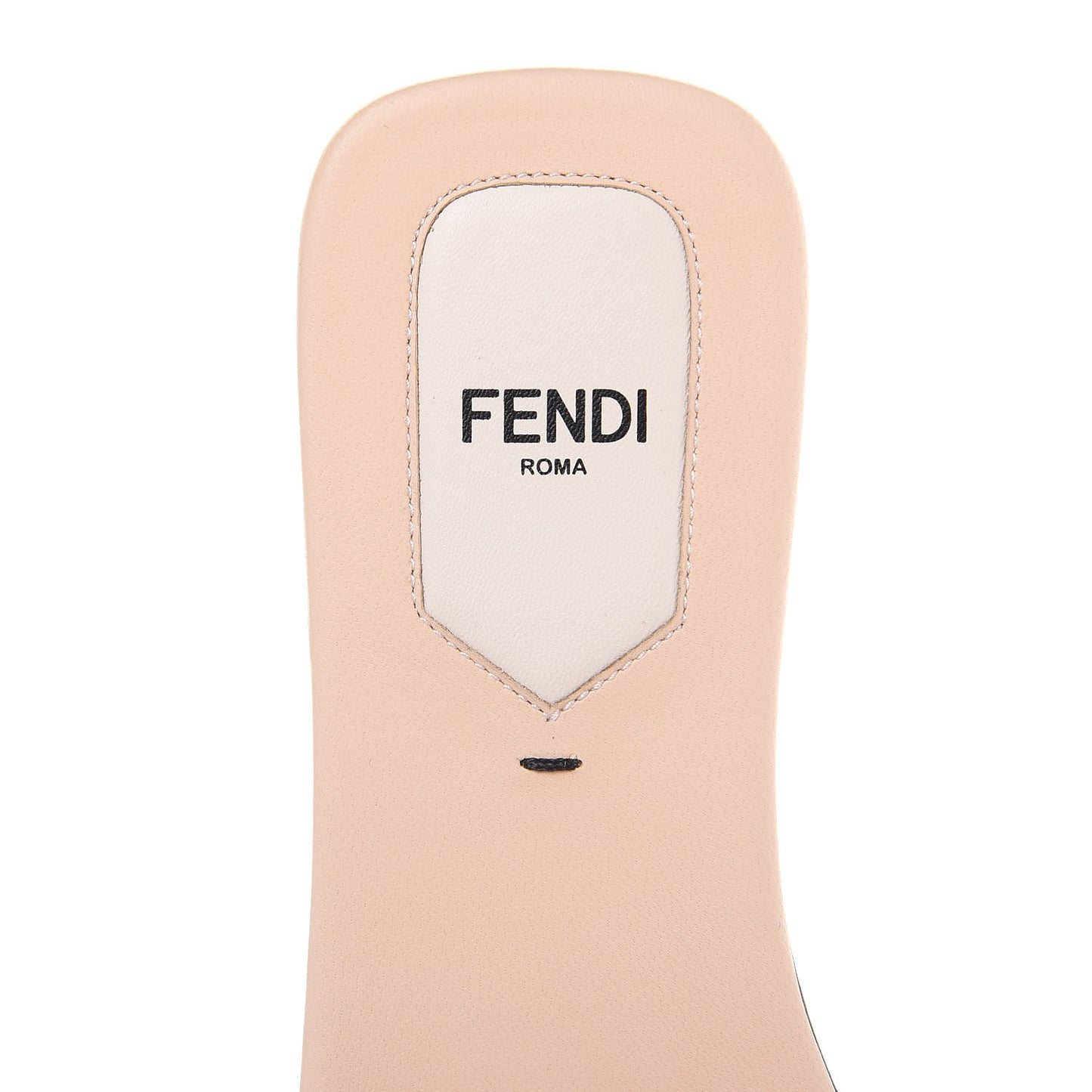 Calfskin Flowerland Flat Slide Sandals 36 Cappucino
