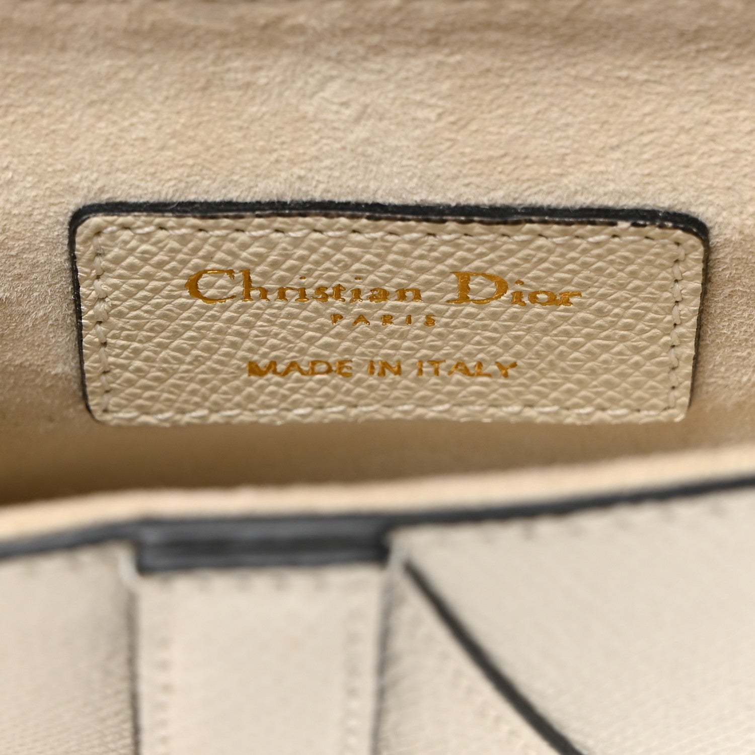 Christian Dior Grained Calfskin Mini Saddle Bag White 6 of 10