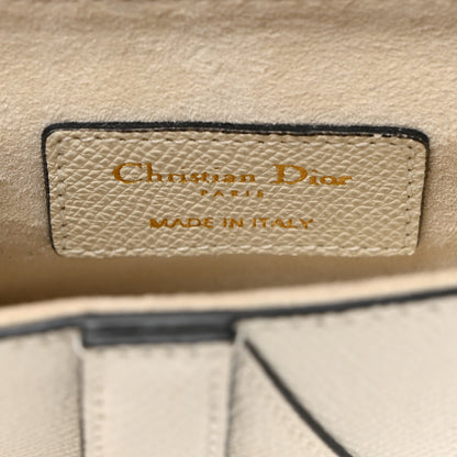 Christian Dior Grained Calfskin Mini Saddle Bag White 6 of 10