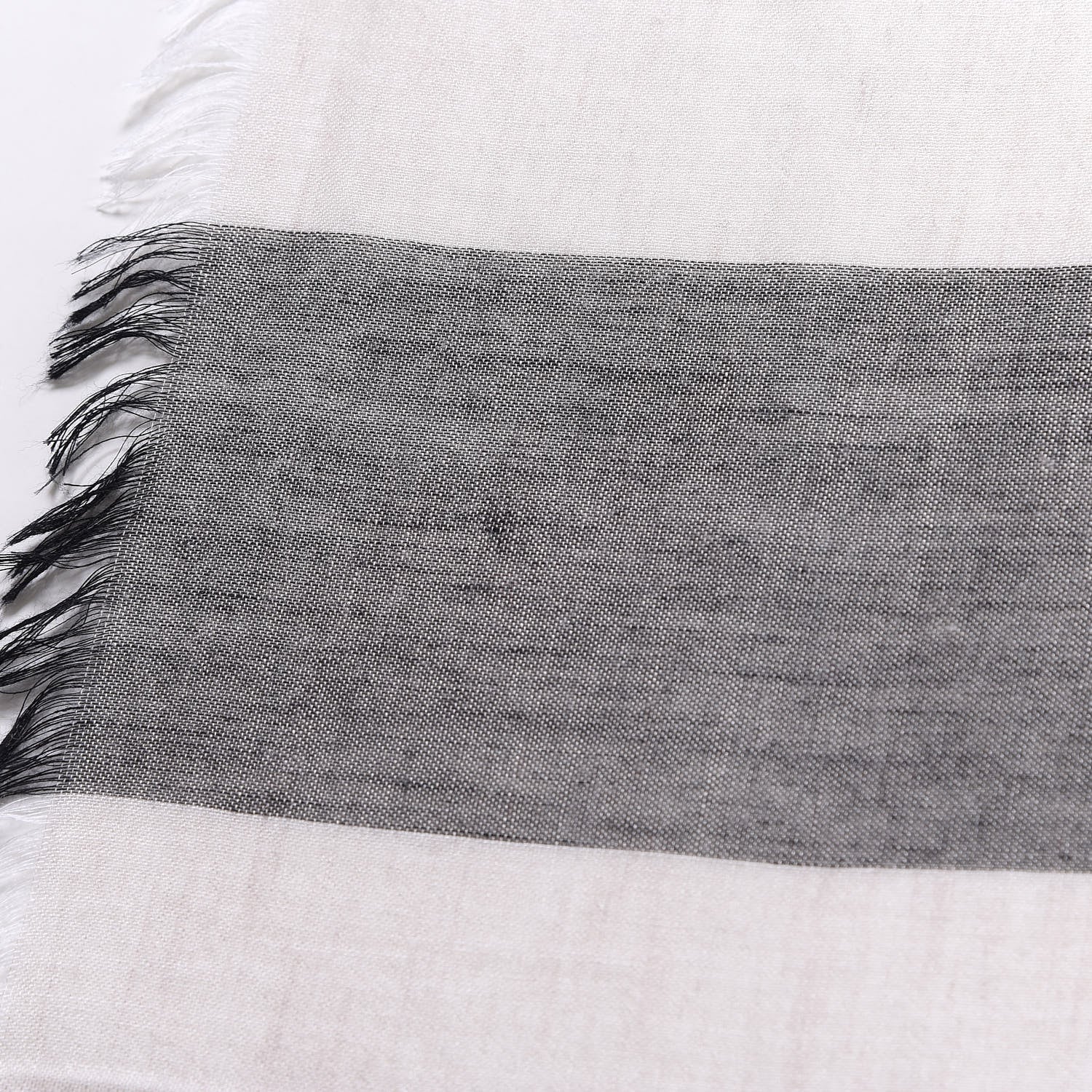 Burberry Wool Silk Gauze Check Scarf 5 of 7