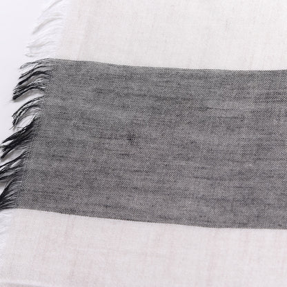 Burberry Wool Silk Gauze Check Scarf 5 of 7