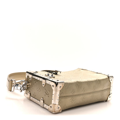 Louis Vuitton Calfskin Debossed Monogram Side Trunk Light Gold 4 of 9
