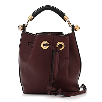 Chloe Calfskin Gala Small Bucket Bag Burgundy 1 of 10