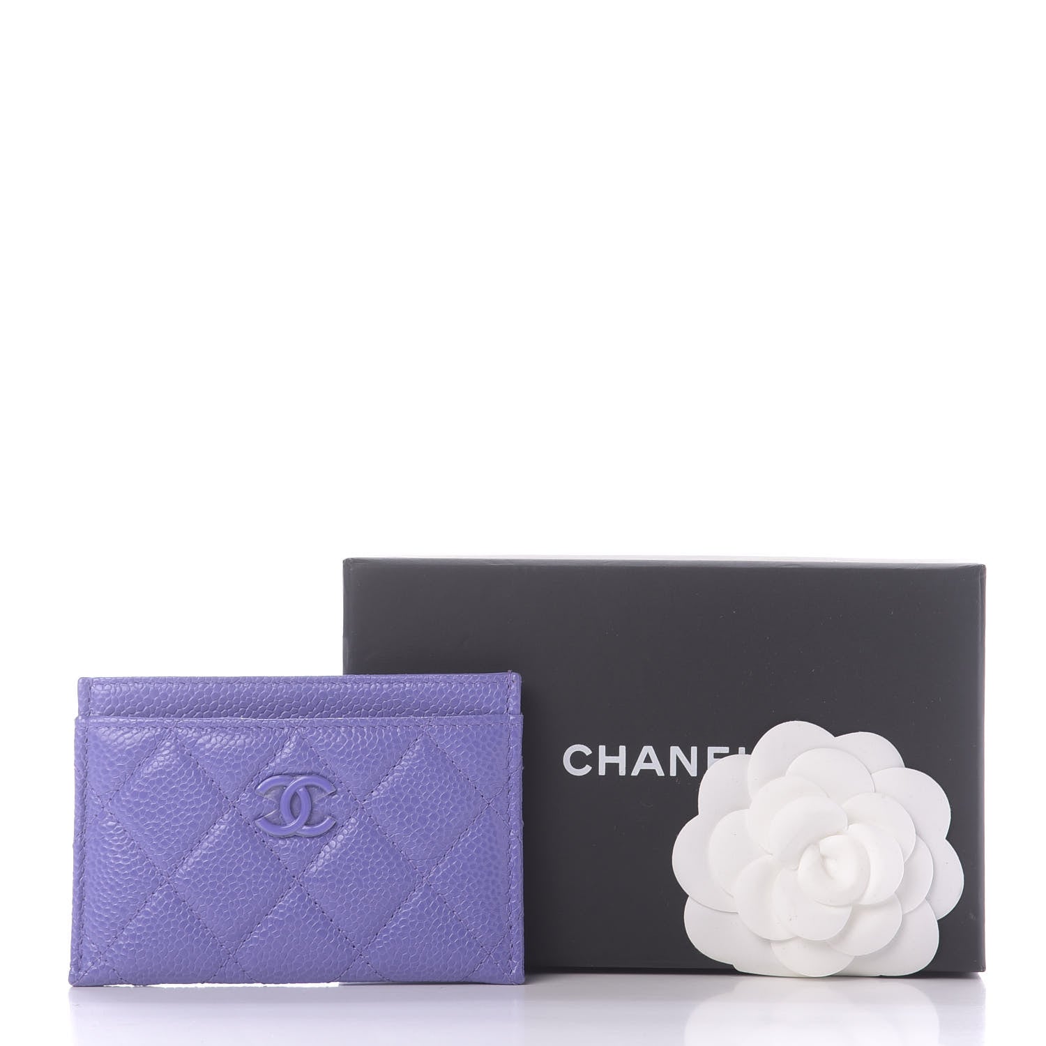Chanel Caviar Quilted Incognito Card Holder Purple 11 of 11