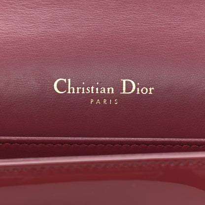 Christian Dior Patent Cannage Lady Dior Clutch Red 7 of 12