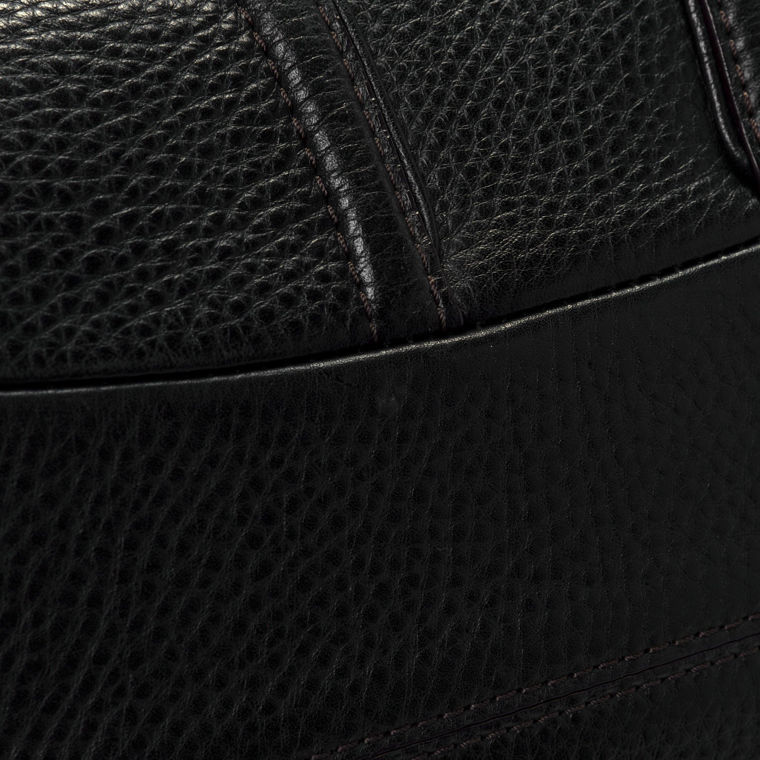 MCM Grained Calfskin Shoulder Bag Black 5 of 9