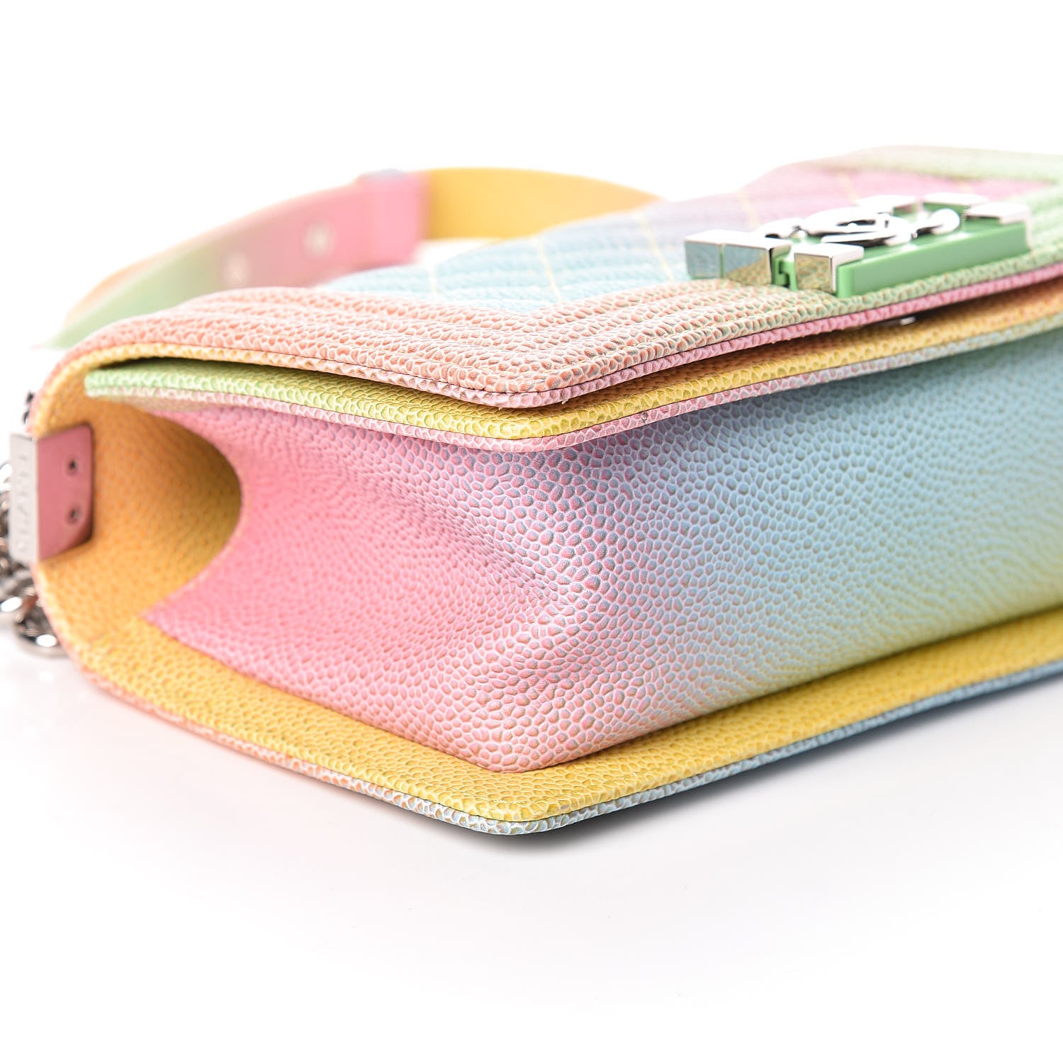 Chanel Caviar Quilted Small Cuba Rainbow Boy Flap Multicolor 5 of 9