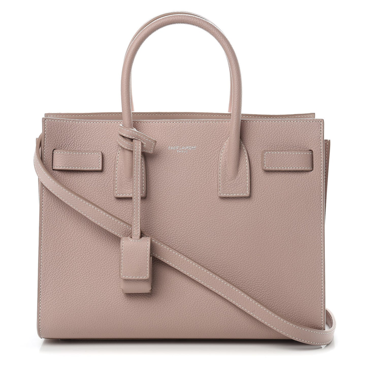 Grained Calfskin Baby Sac De Jour Antique Rose