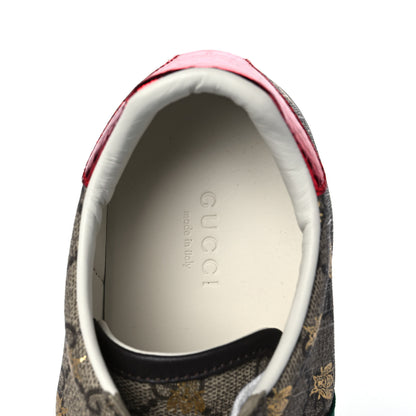 Gucci GG Supreme Monogram Bees Ayers Web Womens Ace Sneakers 36 Beige Oro Green Red 9 of 10