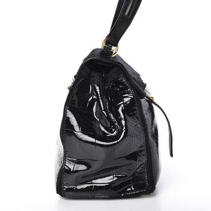 Saint Laurent Pony Hair Patent Medium Muse Two Black 14 of 15