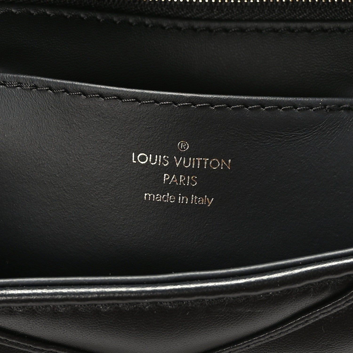Louis Vuitton Lambskin Malletage Top Handle GO-14 GM Black 7 of 9