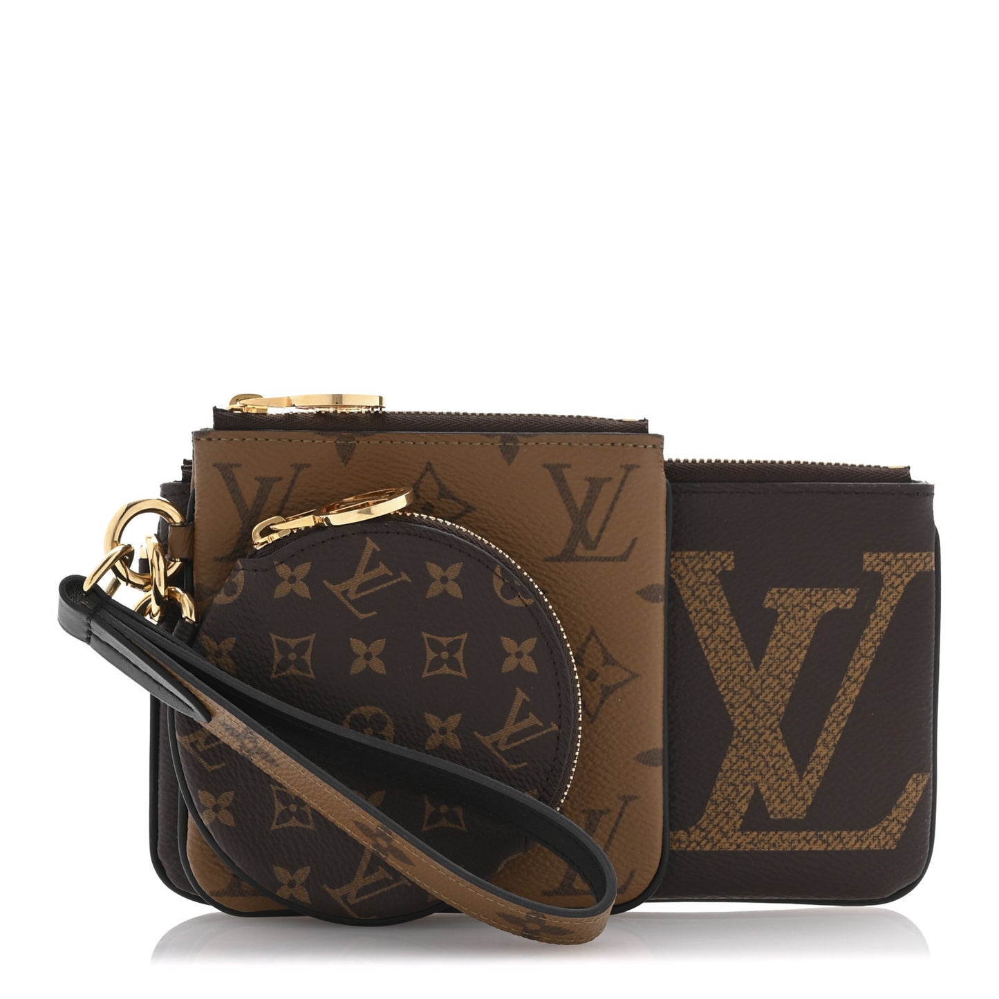 Reverse Monogram Giant Trio Pouch