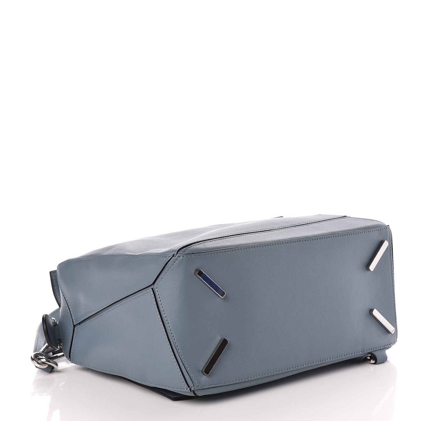 Calfskin Puzzle Bag Stone Blue