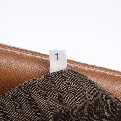 Prada Saffiano Travel Briefcase Beige 14 of 16