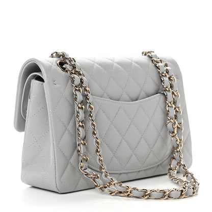Chanel Caviar Quilted Small Double Flap Grey 3 of 9