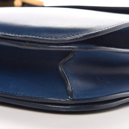 Celine Smooth Calfskin Large Classic Box Flap Bag Slate Blue 9 of 16