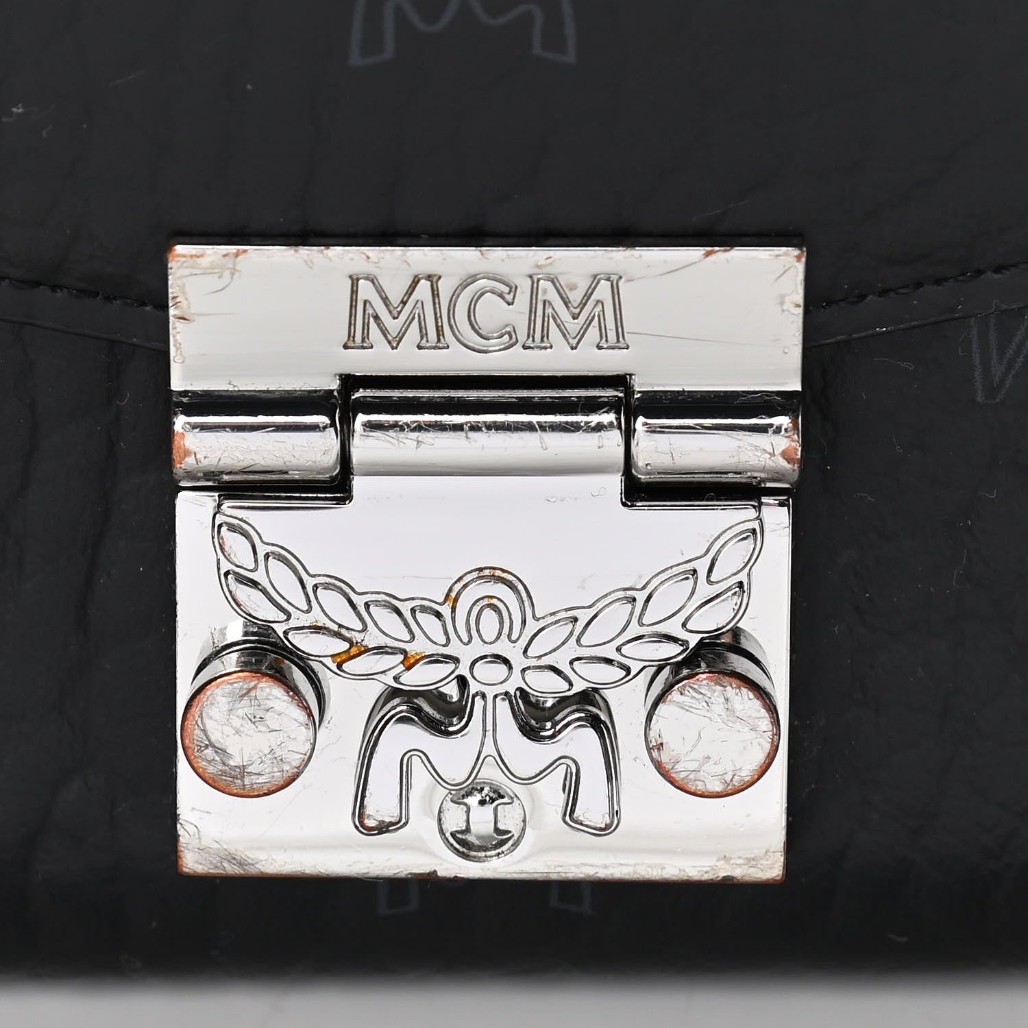 MCM Visetos Large Patricia Wallet On Chain Black 7 of 7