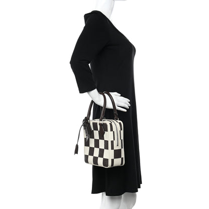Louis Vuitton Damier Cubic Sequin Runway Square Tote Brown 2 of 9