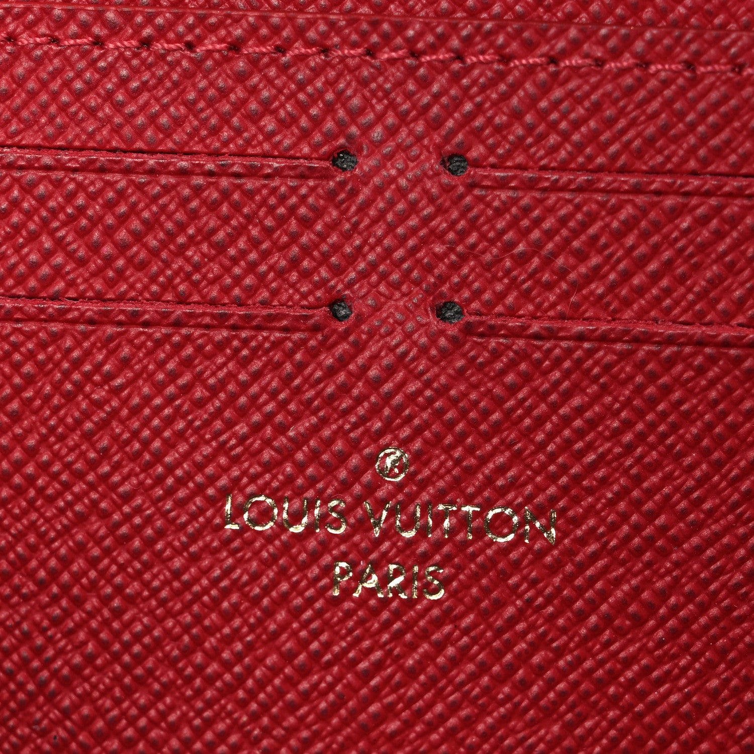 Louis Vuitton Damier Ebene Clemence Wallet Cherry 6 of 6