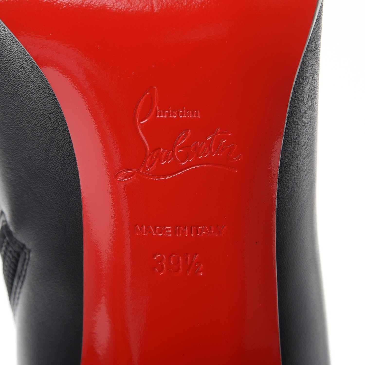 Christian Louboutin Calfskin Adox 85 Ankle Boots 39.5 Black 6 of 9