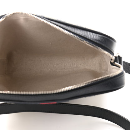 Gucci GG Supreme Monogram Textured Dollar Calfskin Web Small Ophidia Messenger Bag Beige Blue 5 of 12