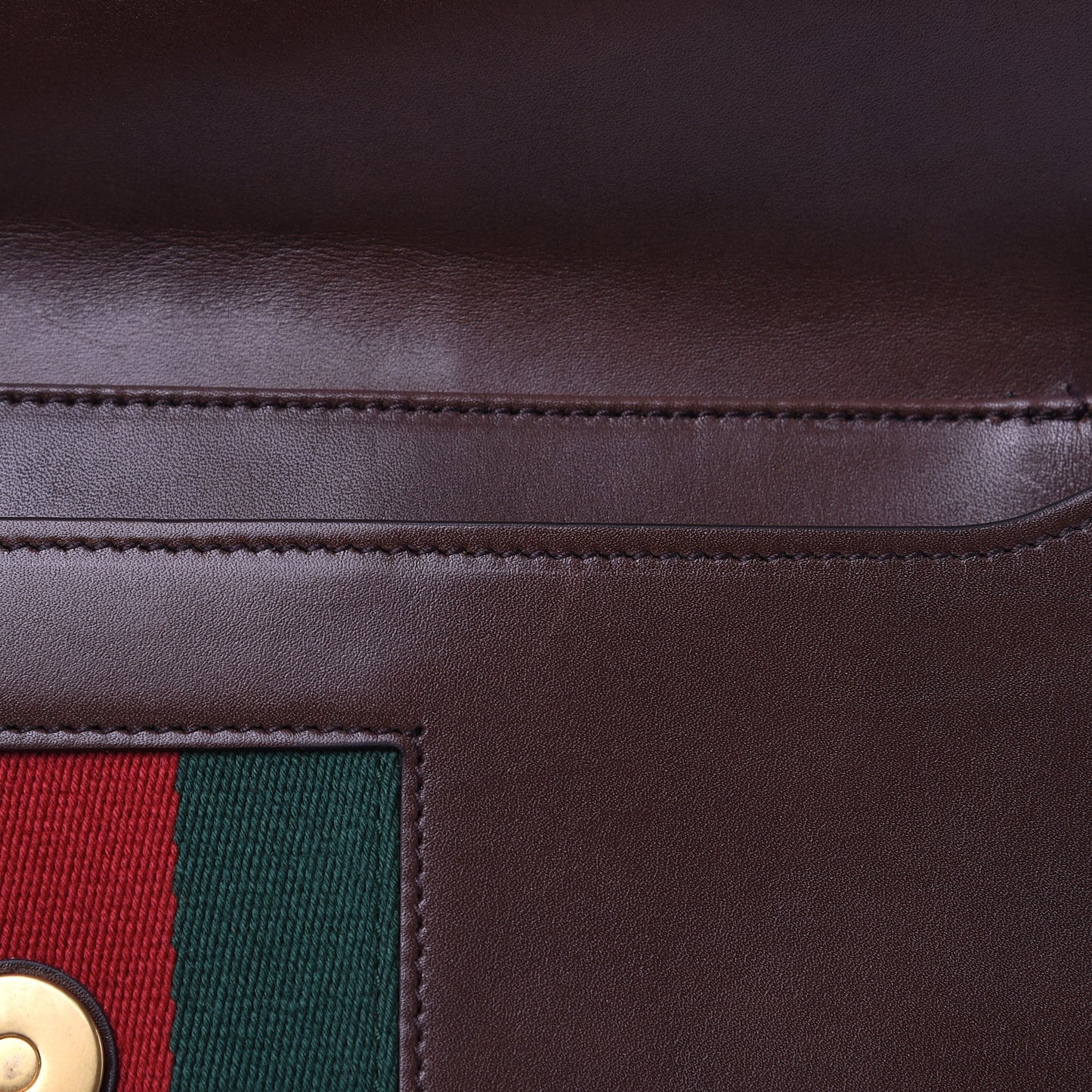 Tuscany Lux Calfskin Web GG Marmont Shoulder Bag Fondent