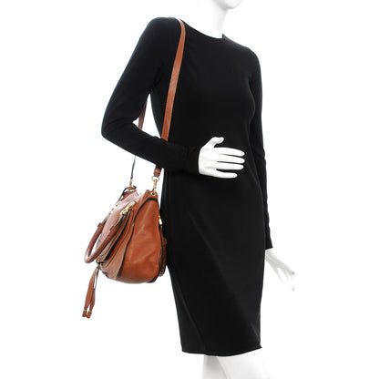 Chloe Calfskin Medium Marcie Satchel Tan 2 of 10