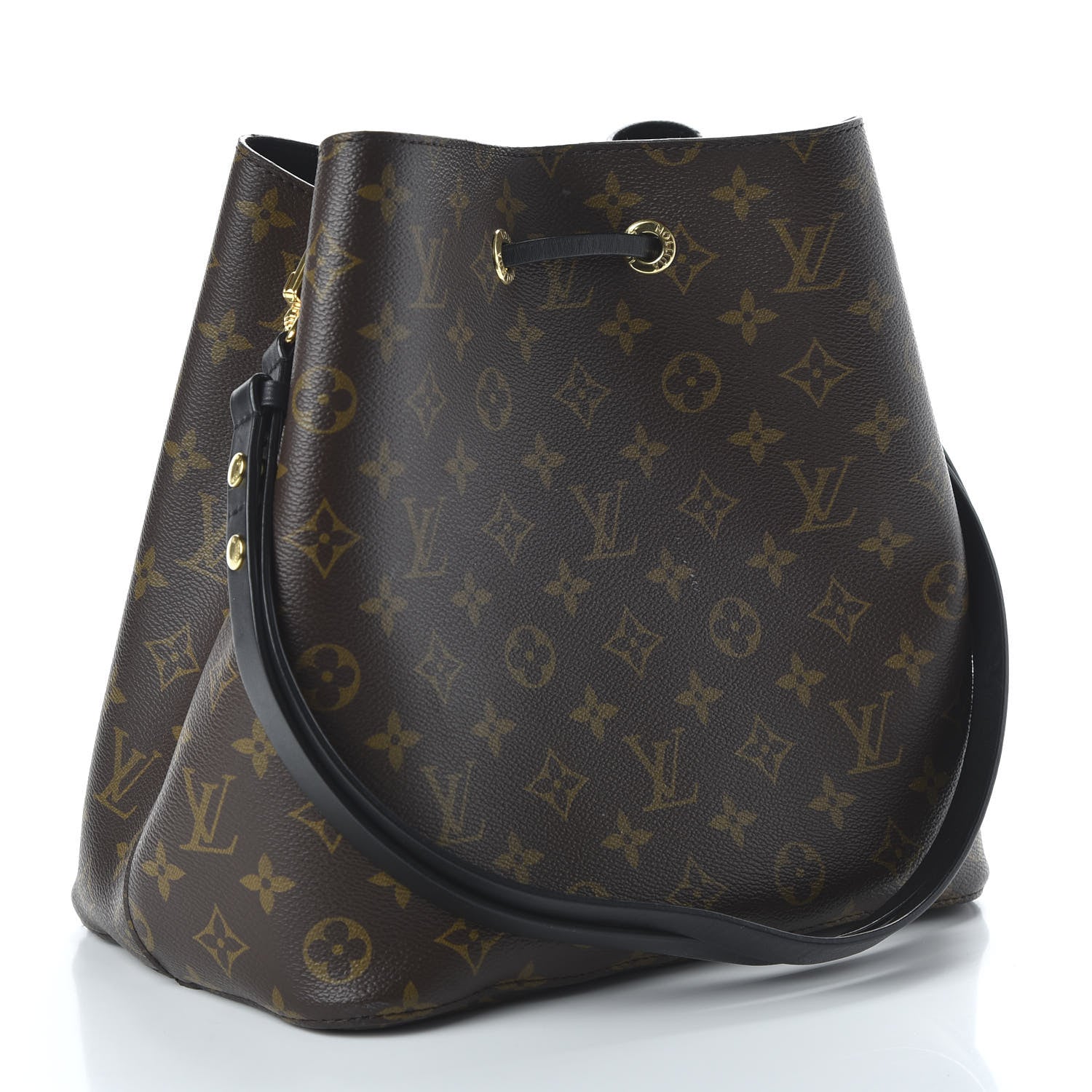 Louis Vuitton Monogram Neonoe MM Black 3 of 9