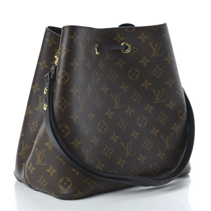 Louis Vuitton Monogram Neonoe MM Black 3 of 9