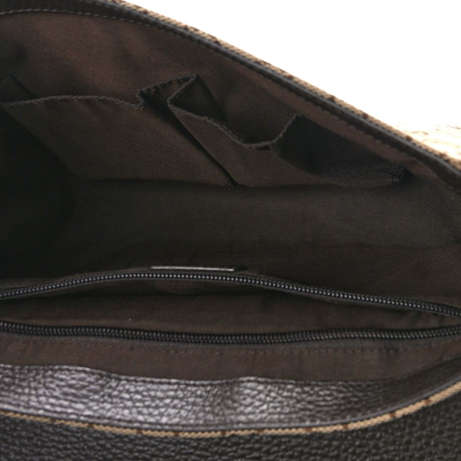 Gucci Monogram Flap Messenger Bag Beige Dark Brown 5 of 11