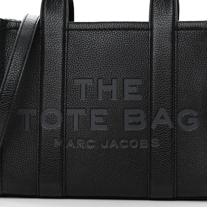 Marc Jacobs Grained Calfskin Small The Tote Bag Black 9 of 13