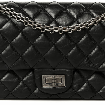 Chanel Aged Calfskin Quilted 2.55 Reissue 225 Flap Black 8 of 10