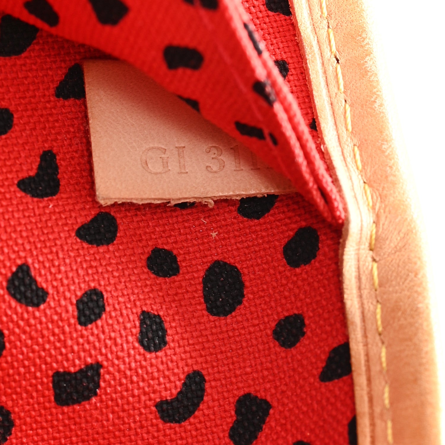 Louis Vuitton Monogram Kusama Waves Neverfull MM Red 7 of 10