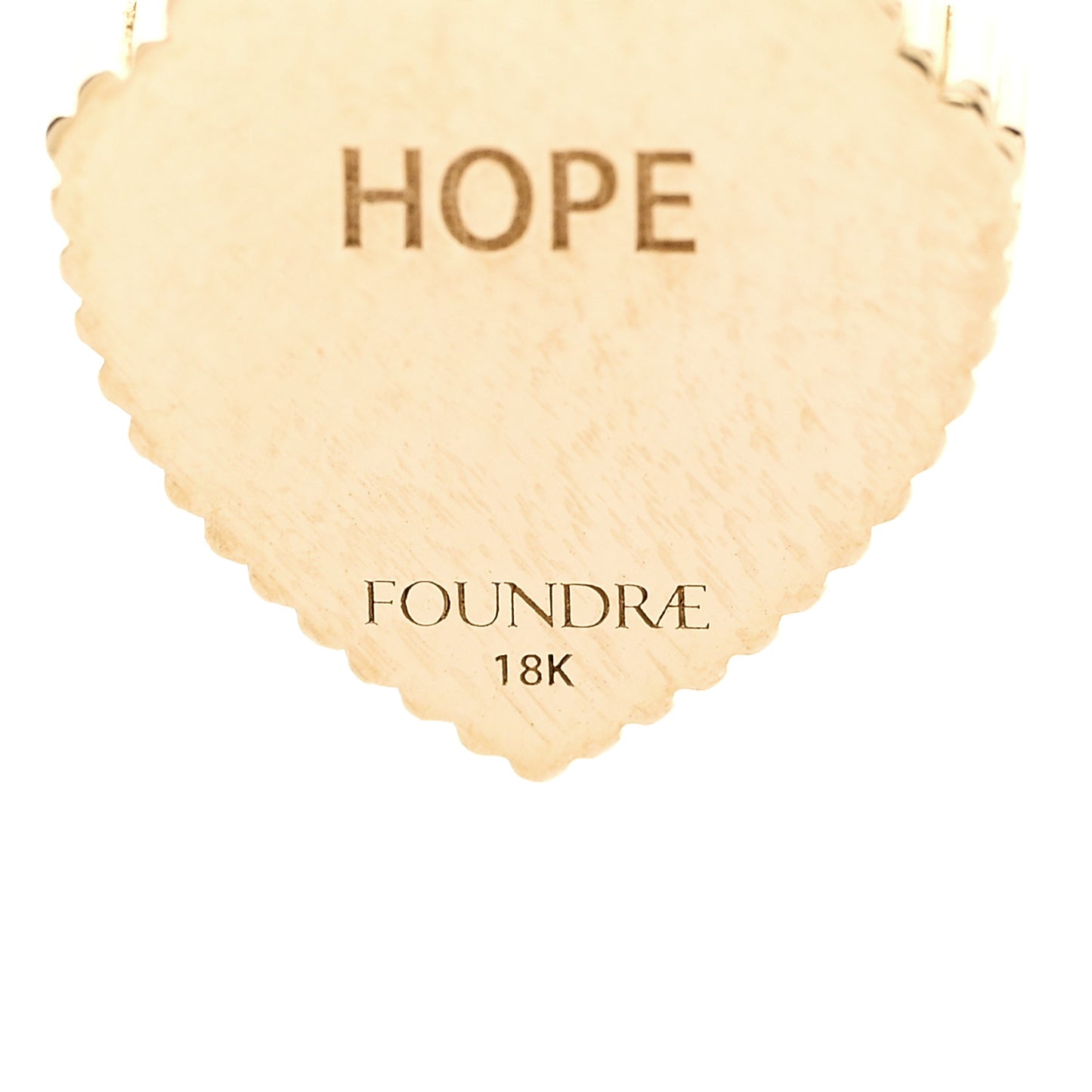 18K Yellow Gold Miniature Spero Resilience Crest Pendant