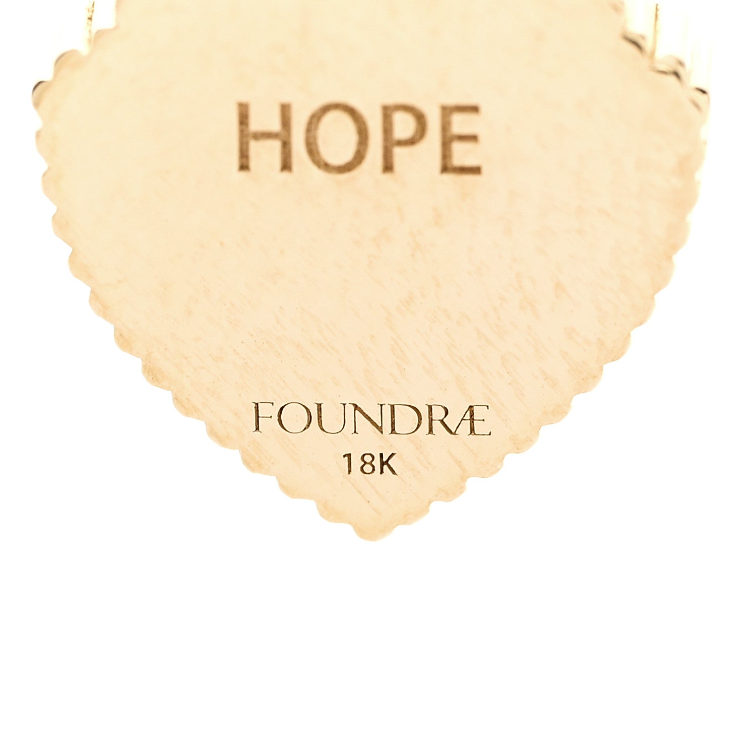 Foundrae 18K Yellow Gold Miniature Spero Resilience Crest Pendant 3 of 4