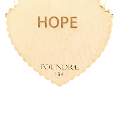 Foundrae 18K Yellow Gold Miniature Spero Resilience Crest Pendant 3 of 4