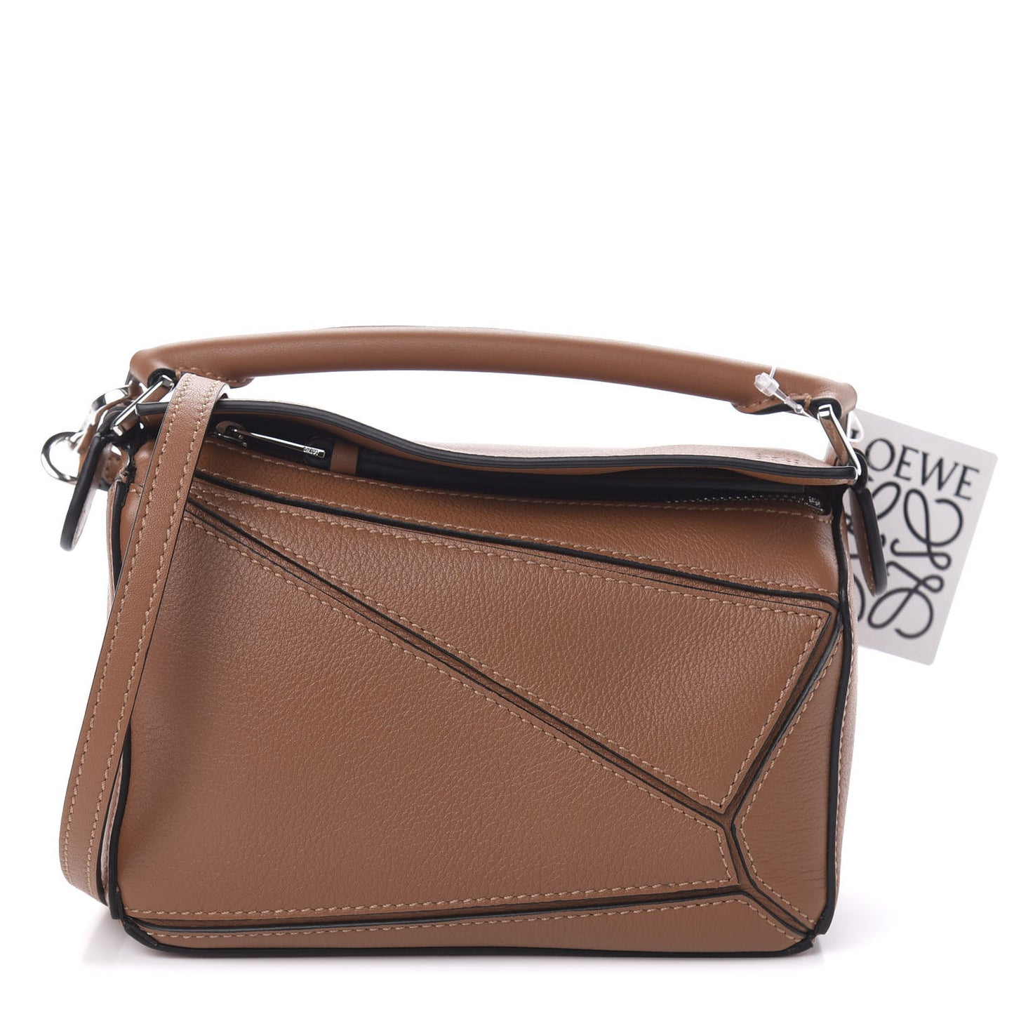 Calfskin Mini Puzzle Bag Tan
