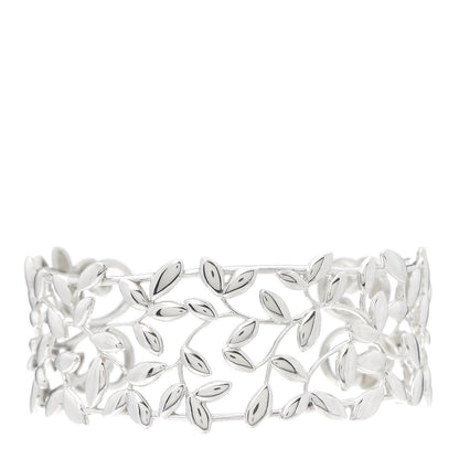 Tiffany Sterling Silver Paloma Picasso Olive Leaf Cuff Bracelet 1 of 5
