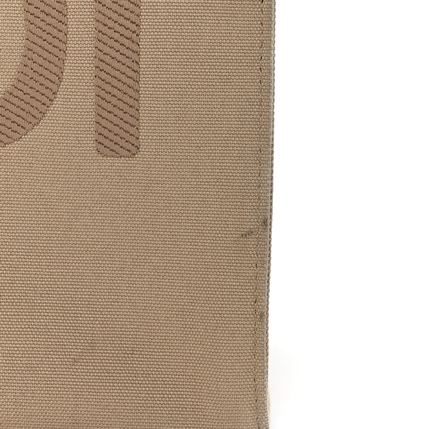 Canvas Vitello King Logo Embroidered Medium Fendi Sunshine Shopper Tote Sand Ghianda