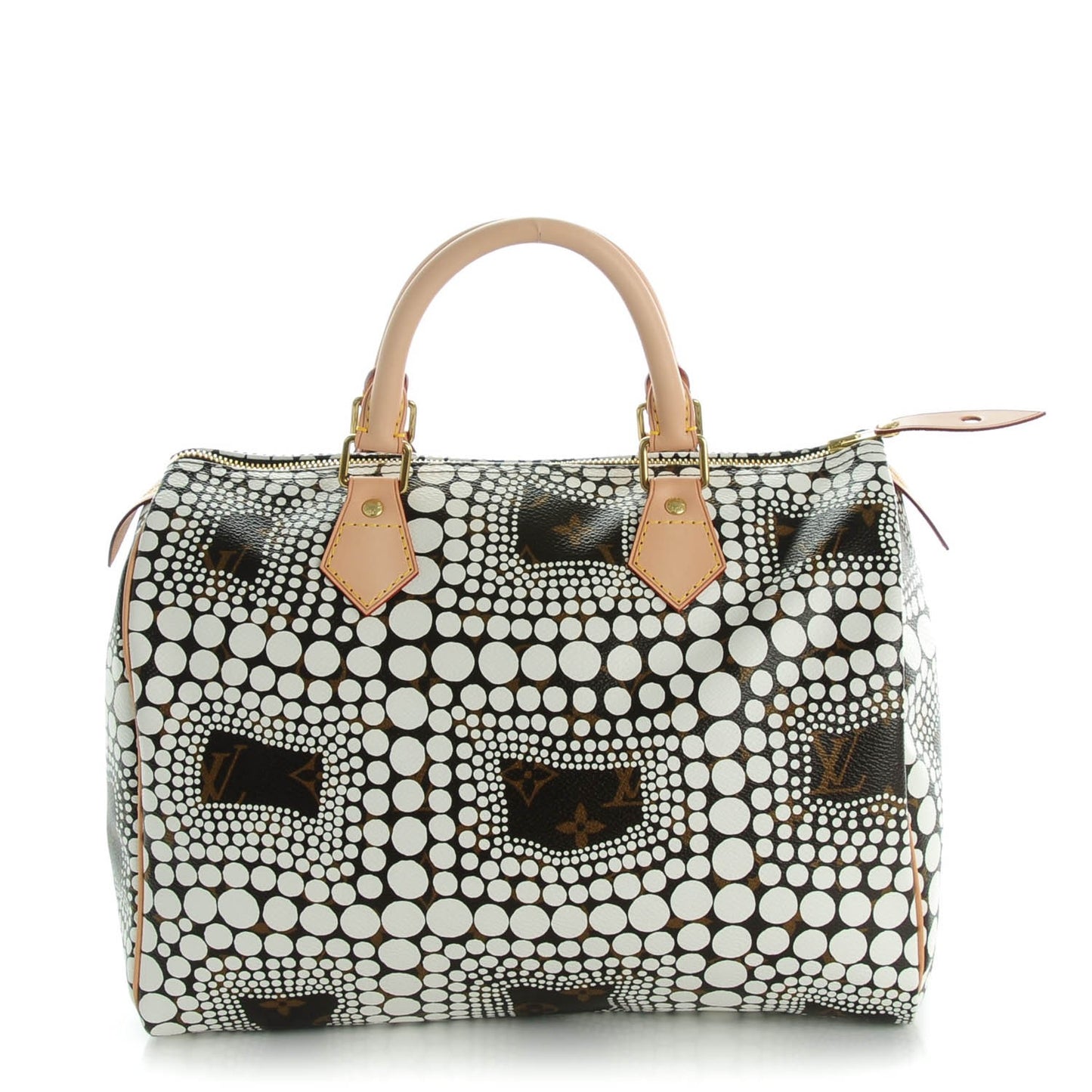 Monogram Kusama Town Speedy 30 White